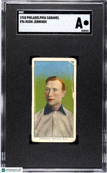 1910 Philadelphia Caramel (E96) Hugh Jennings SGC A