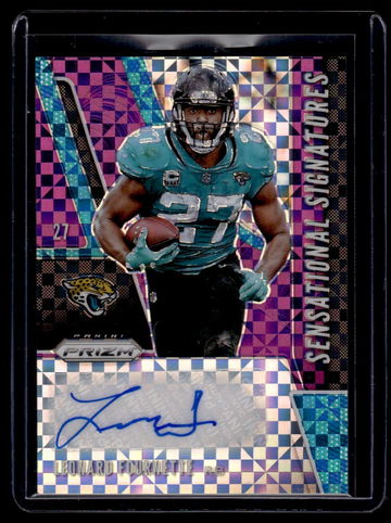 2019 Panini Prizm Sensational Signatures Gold Leonard Fournette #SE-LEF Auto /10
