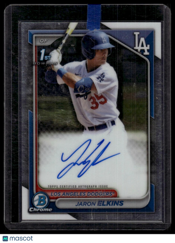 2024 Bowman Chrome Jaron Elkins #CPA-JE Prospect Autographs AU