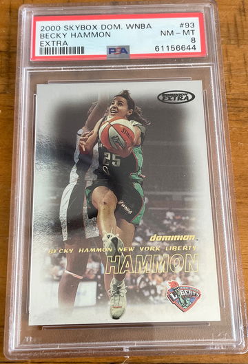 2000 SkyBox Dominion EXTRA Becky Hammon Rookie Card #93 PSA 8