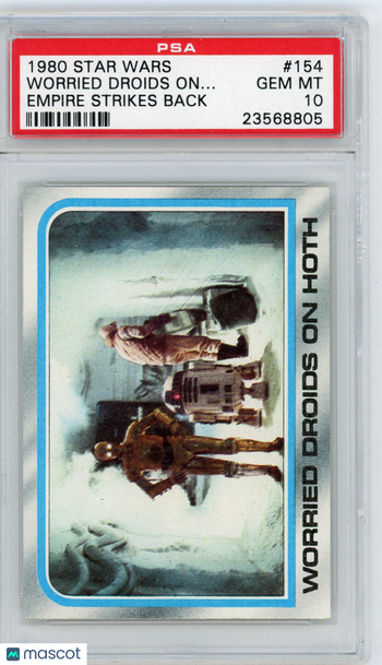1980 Star Wars Empire Strikes Back Worried Droids On.. . #154 PSA 10