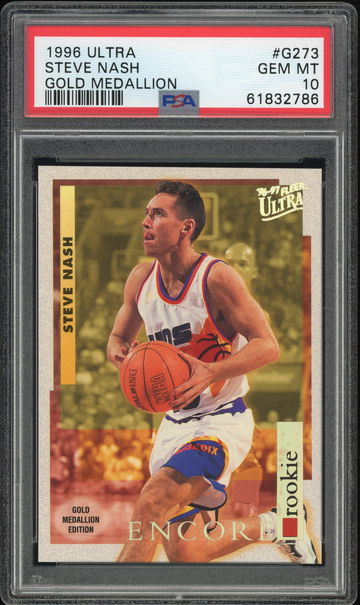 1996 Fleer Ultra Gold Medallion Steve Nash PSA 10 RC Rookie #G273 