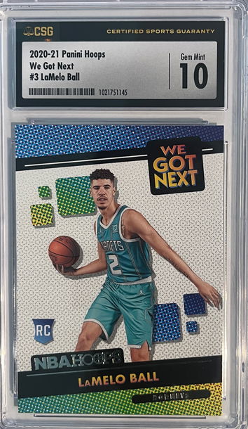 RC Insert Lamelo Ball Panini Hoops We Got Next Gem Mint 