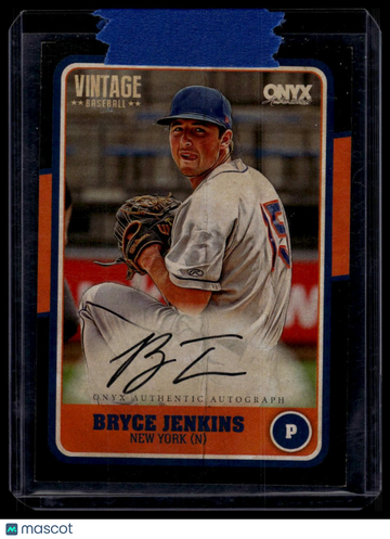 2025 Onyx Vintage Bryce Jenkins #VABRJE Black Bordered Autographs SN AU