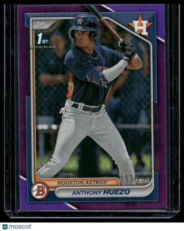 2024 Bowman Anthony Huezo #BP-108 Prospects Purple SN