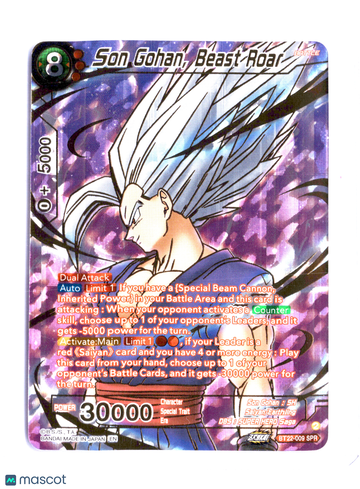 2023 Bandai Dragon Ball Super Card Game Wild Resurgence BEAST GOHAN Holofoil
