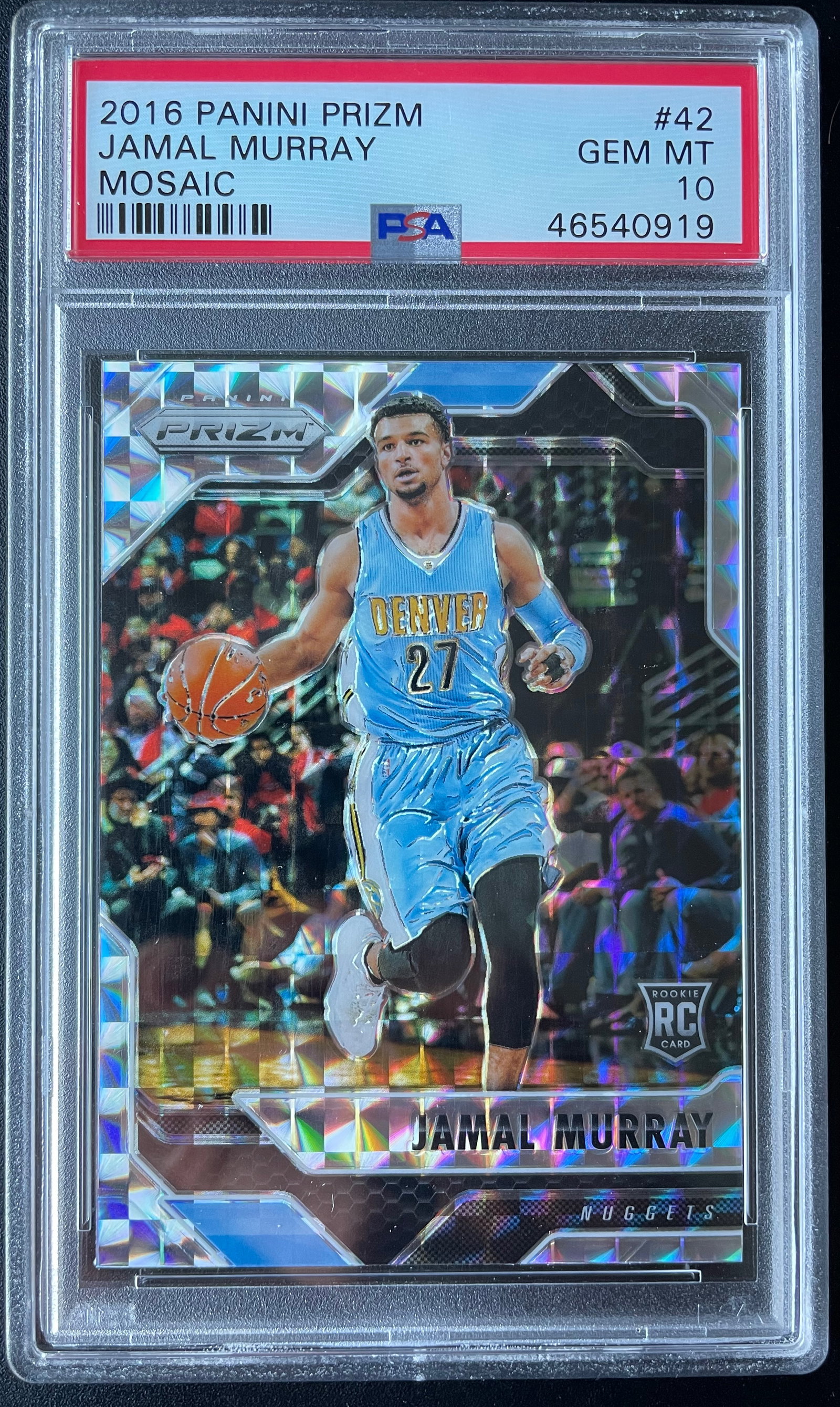 2016 Prizm Jamal Murray Mosaic #42 PSA 10 | Card Ladder