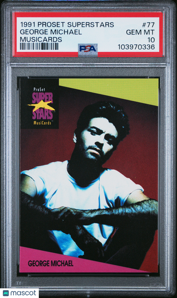1991 Proset Superstars Musicards George Michael #77 PSA 10