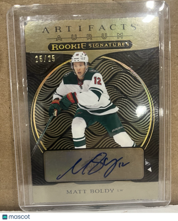 2022-23 Upper Deck Artifacts Matt Boldy Signatures Rookie