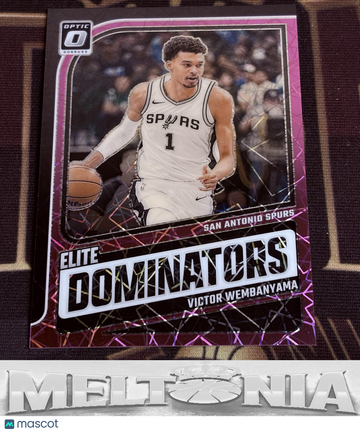 2024-25 Donruss Optic Victor Wembanyama #8 Elite Dominators Pink Velocity SN