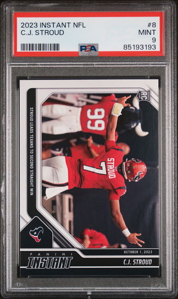 2023 PANINI INSTANT NFL C.J. STROUD #8 RC ROOKIE PSA 9