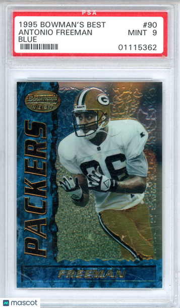 1995 Bowman's Best Antonio Freeman #90 Blue PSA 9