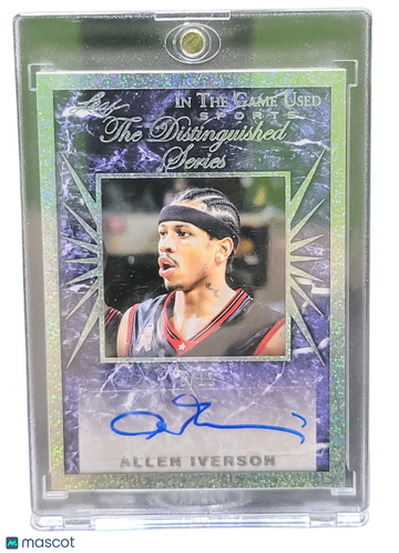 2022 Leaf In The Game Used Sports The Distinguished Series Allen Iverson #DS-AI1