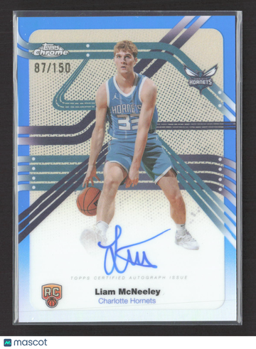 2025 Topps Chrome Next Stop Signatures Liam McNeeley #NS-LMC /150 RC