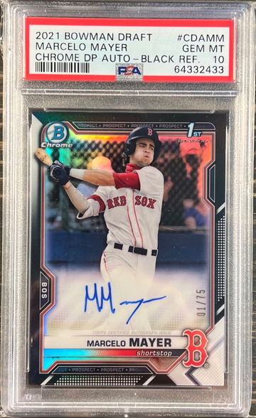 Marcelo Mayer Black Refractor Auto /75 PSA 10