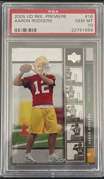 Aaron Rodgers upper deck premiere rookie card UD RC