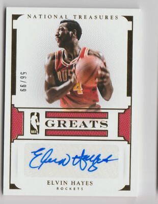 Elvin Hayes 2015-16 Panini National Treasures NBA Greats Autograph Auto 56/99