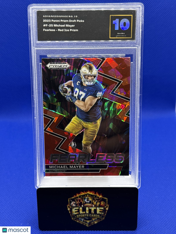 2023 Panini Prizm Draft Picks Michael Mayer #F-25 Fearless Red Ice Other 10