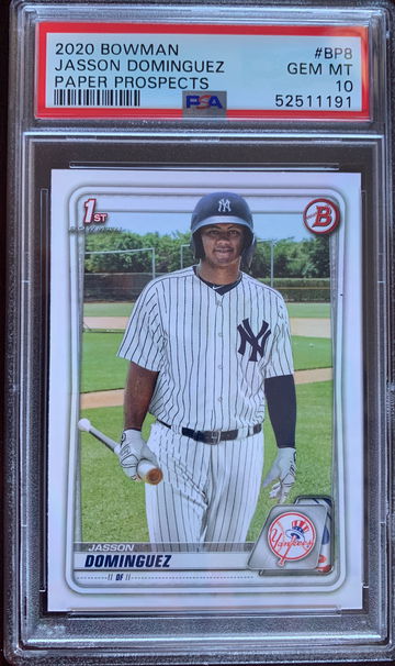 2020 Bowman Jasson Dominguez Paper Prospects PSA 10 Gem Mint