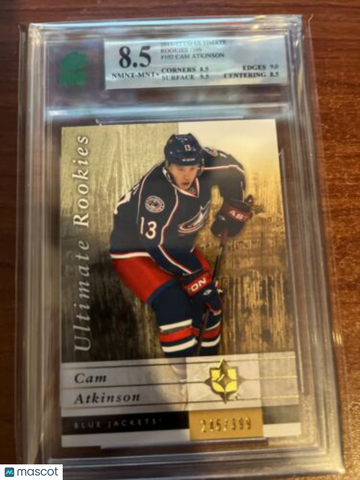 2011-12 Ultimate Collection Cam Atkinson Rookie MNT 8.5