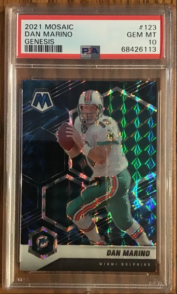 2021 Mosaic Genesis #123 Dan Marino PSA 10