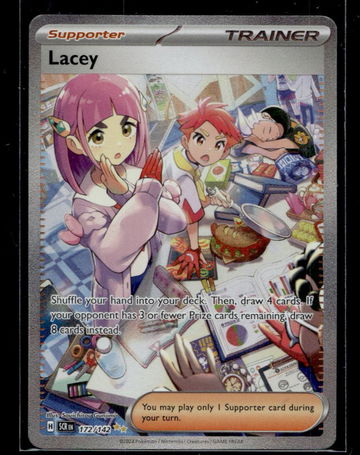 2024 Pokémon Scarlet & Violet Lacey SCR Trainer #172 Holo