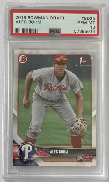 2018 Bowman Draft Alec Bohm PSA 10