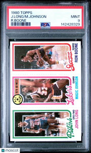 1980 Topps M. Johnson J. Long R. Boone PSA 9
