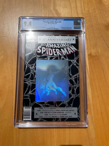 Amazing Spider-Man #365 Newsstand Edition CGC 9.4  1st Spider-Man 2099