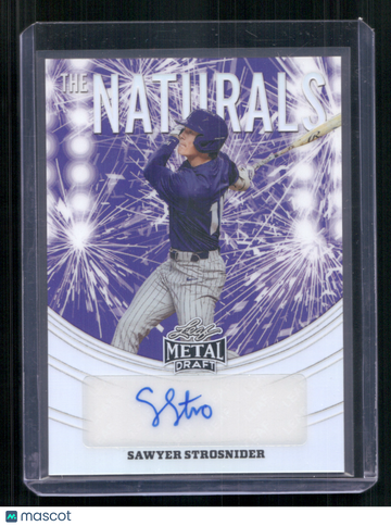 2026 Leaf Metal Draft Sawyer Strosnider #TN-SS1 The Naturals /25 AUTOGRAPHED
