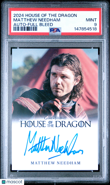 2024 Rittenhouse House Of The Dragon Season One Autographs Matthew Needham Full Bleed PSA 9