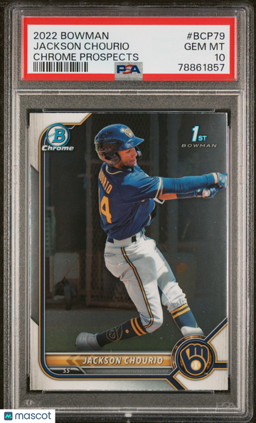 2022 Bowman Chrome Prospects Jackson Chourio PSA 10