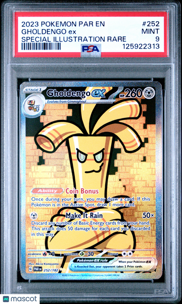 2023 Pokemon Par EN-Paradox Rift Gholdengo EX Special Illustration Rare PSA 9 #252