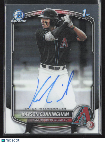 2025 Bowman Chrome Kayson Cunningham #CPA-KC