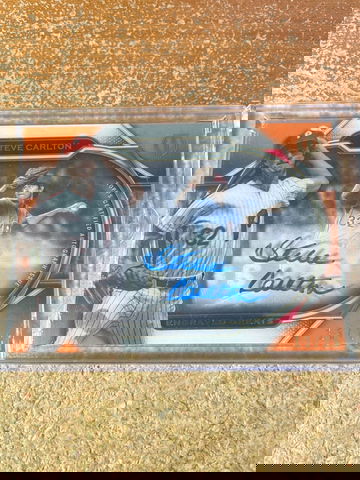 STEVE CARLTON 2021 TOPPS TRIBUTE ENGRAVED GREATS AUTOGRAPH AUTO #13/25 PHILLIES!