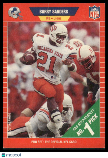 1989 Pro Set Barry Sanders #494 RC