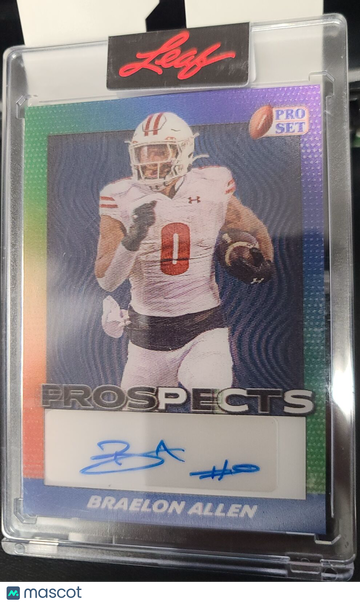 2024 PRO SET BRAELON ALLEN #PR-BA1 /25 AUTO LENTICULARPROSPECTS SN,/25,AU