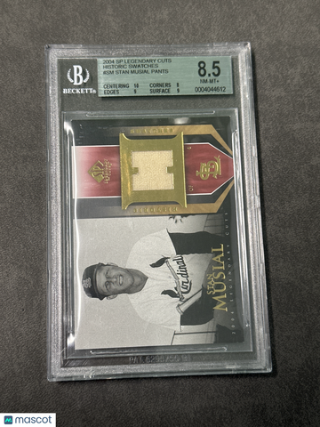 2004 SP Legendary Cuts Historic Swatches Stan Musial Pants #SM BGS 8.5