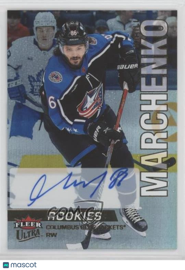 2022-23 Upper Deck Fleer Ultra Kirill Marchenko #250 Rainbow Foil Auto Parallel/Variety Rookie Base Set