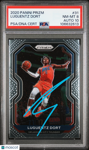 2020 Panini Prizm Luguentz Dort #31 PSA 8 Auto 10