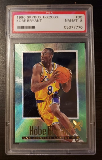Kobe Bryant 1996 E-X 2000 RC PSA 8