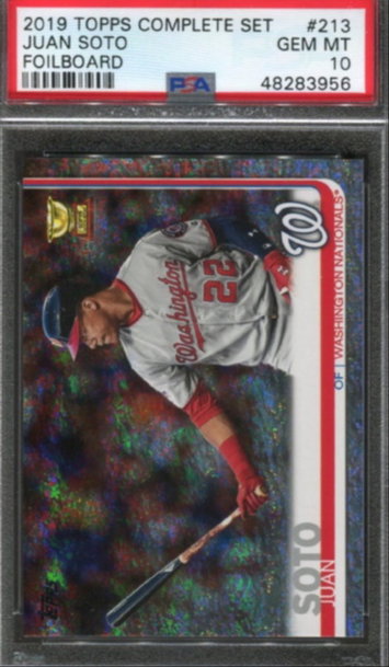 2019 Topps FoilBoard Juan Soto PSA 10