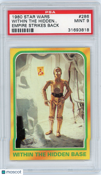 1980 Star Wars Empire Strikes Back Within The Hidden.. . #286 PSA 9