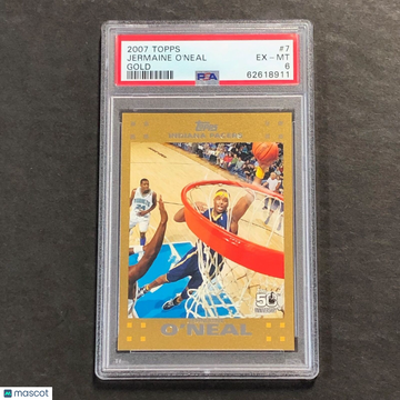2007 Topps Jermaine O'Neal #7 Gold PSA 6
