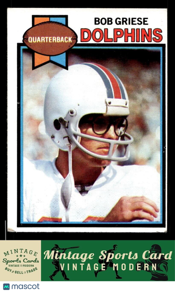 1979 Topps Bob Griese #440 Cream Colored Back