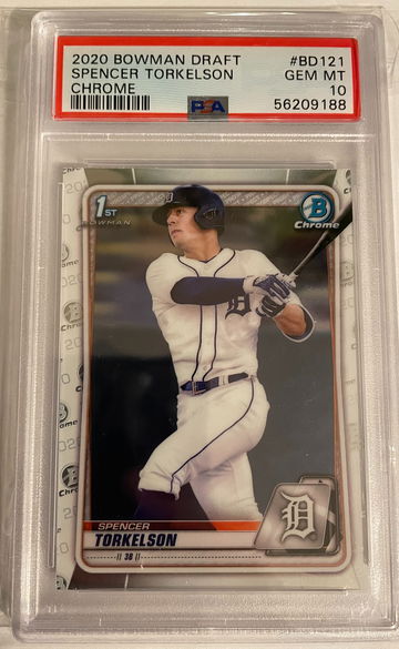2020 Bowman Draft Spencer Torkelson Chrome PSA 10 Rookie Card