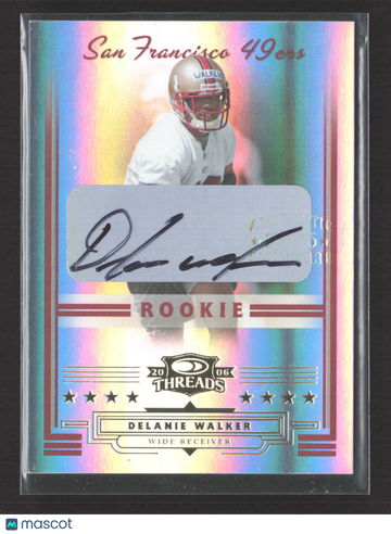 2006 Donruss Threads Delanie Walker #274 Silver Holofoil