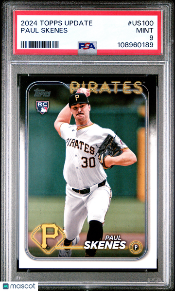 2024 Topps Update Paul Skenes #US100 PSA 9
