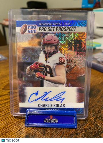 2022 Pro Set Charlie Kolar #90-CK1 Limited Rookie Leaf