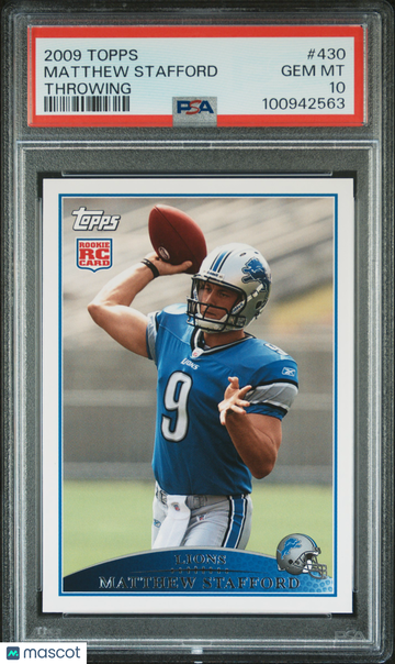 2009 Topps Matthew Stafford #430 Throwing RC PSA 10